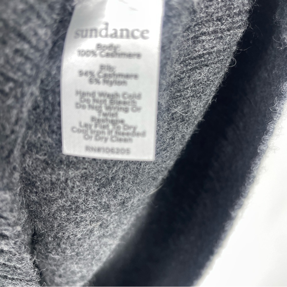 Sundance SONJA CASHMERE DRESS charcoal - Picture 6 of 8